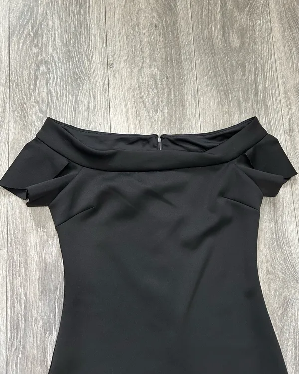 GUESS Black Off Shoulder Mini Dress Size Medium - Image 2