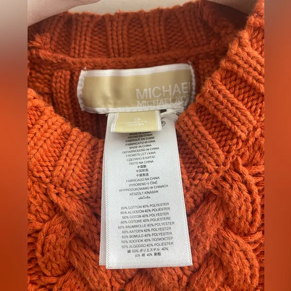 Michael Kors Cable Knit Sweater Size S - Image 4
