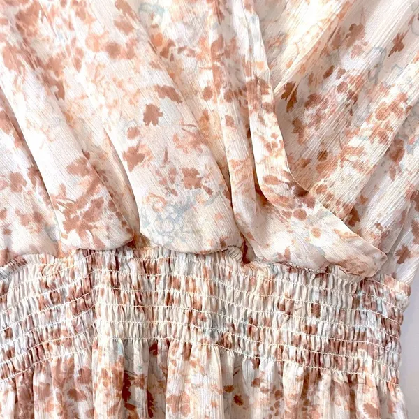 Lovestitch Floral Sheer Flowy Mini Dress S Small Boho Romantic Cottage Romantic - Image 9