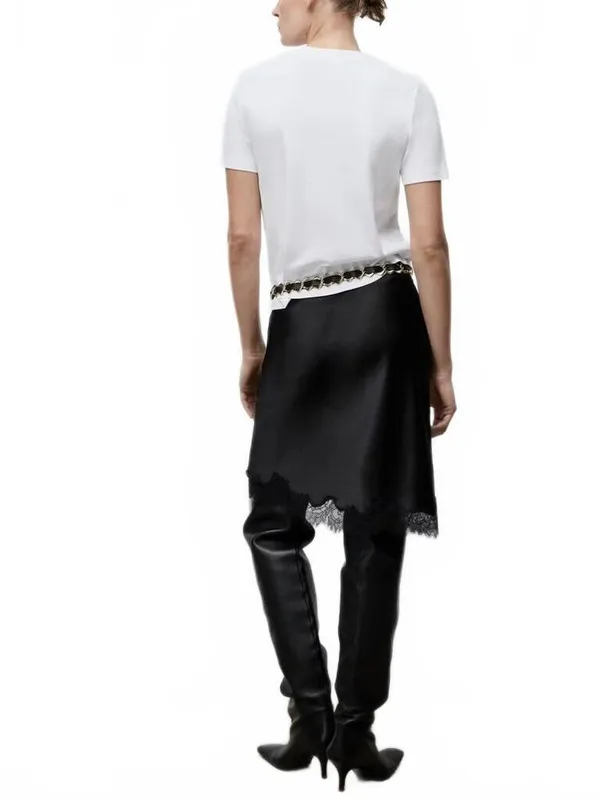 Mango Cotton Short-Sleeved T-Shirt NWT White Small - Image 6