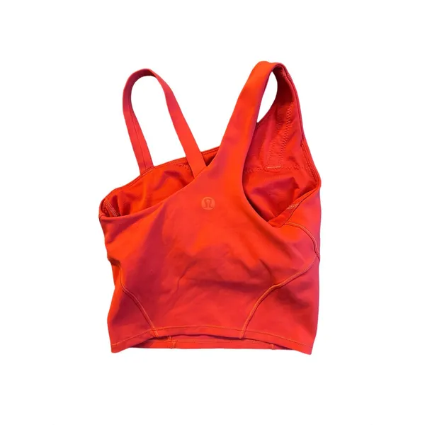 Lululemon Everlux Asymmetrical Tennis Tank Top Hot Heat 0 - Image 3