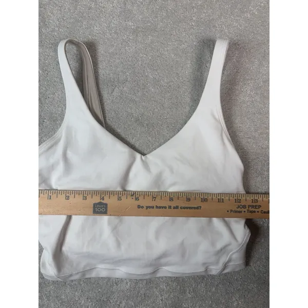 Lululemon Align Tank White Size 4 Built In Bra - Image 6