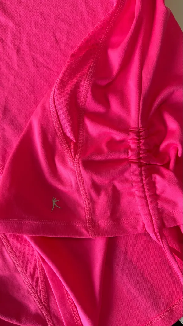 Danskin Now Bright Pink Mesh Accent Active Tank Top - Size M (8-10) - Image 4