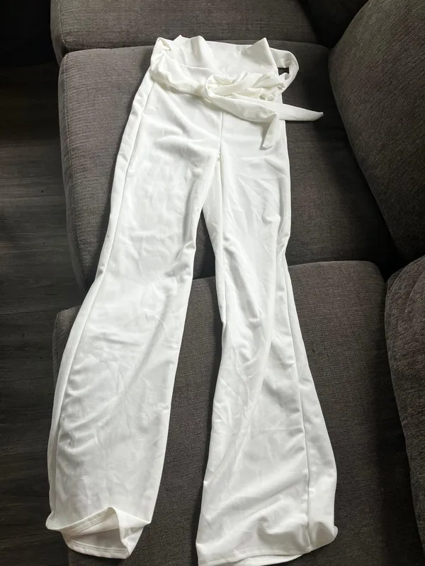 White Flare Pants - Image 3