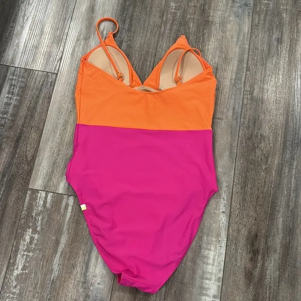 Summersalt Pink Orange Wave One Piece Swimsuit Size 6 - Image 4