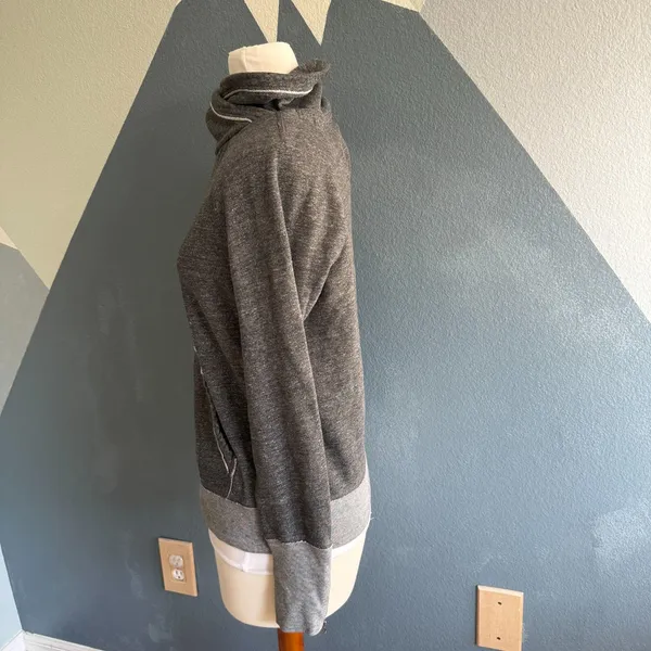 Abercrombie & Fitch Gray Cowl Neck Sweatshirt - Image 4