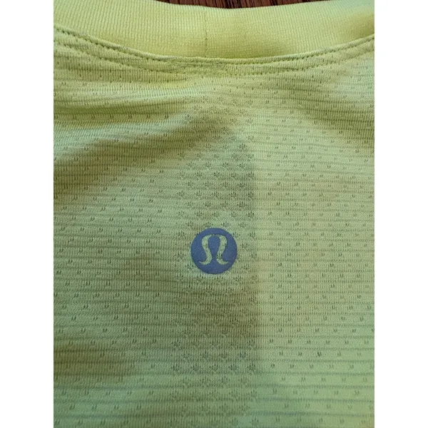 Lululemon Swiftly Tech Long Sleeve Women 8 Lime Yellow Seamless Active Top - Image 6