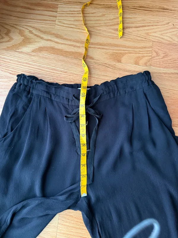 Wilfred Black Sheer Lightweight Drawstring Pants Size Medium - Image 10
