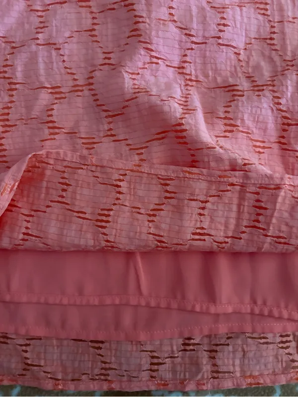 1. State Coral Pink Textured Slip Dress - Image 4