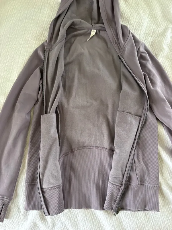 We Wander Women's Hooded Zip Jacket - Lavender Gray - Image 3