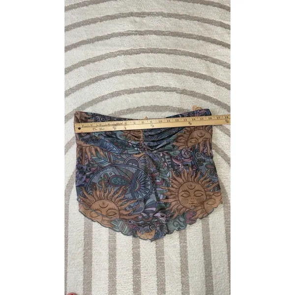 Romwe Whimsigoth Mesh Halter Top Beaded Sun Moon Print Boho Hippie Grunge Y2K Fest XL - Image 11