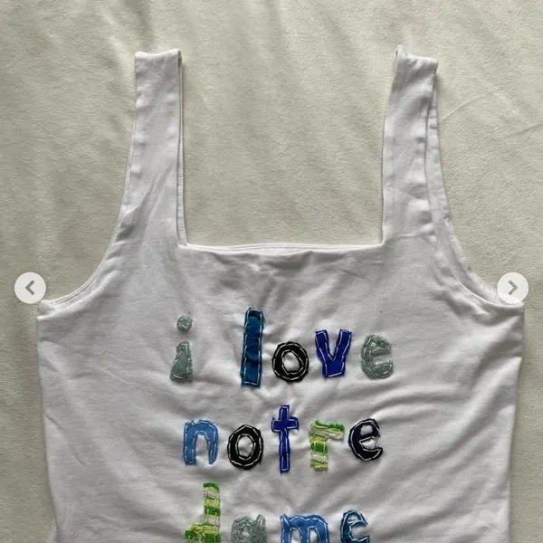 Old Navy Notre dame patchwork quilted reworked bodysuit - Image 8