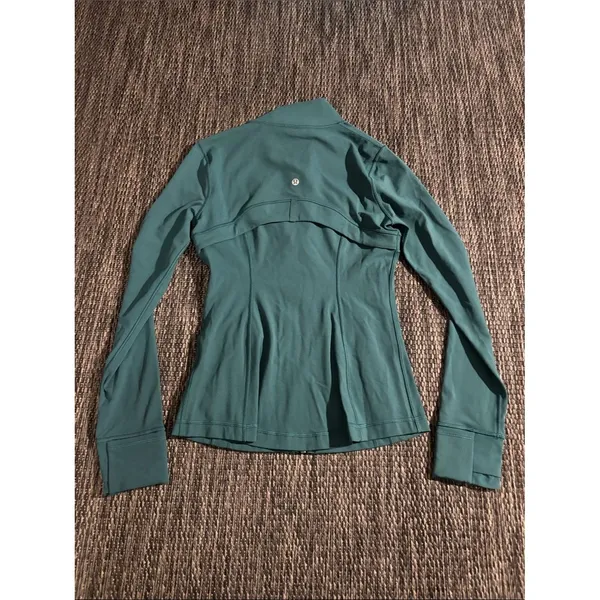 Lululemon Define Jacket *Nulu Storm Teal Sculpting Bodycon Lightweight Size 6 - Image 2