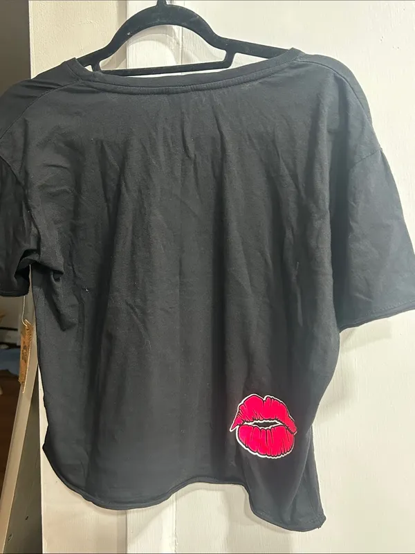 I ❤️ Jersey Shore Y2K Graphic Tee - Black with Hot Pink & Leopard Print NWT - Image 6