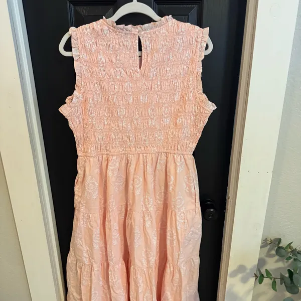Crown & Ivy Society Social Women’s Size 12 Sleeveless Peach Maxi Dress NWT - Image 6