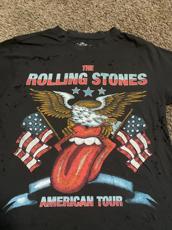 The Rolling Stones Distressed Tee size M - Image 2