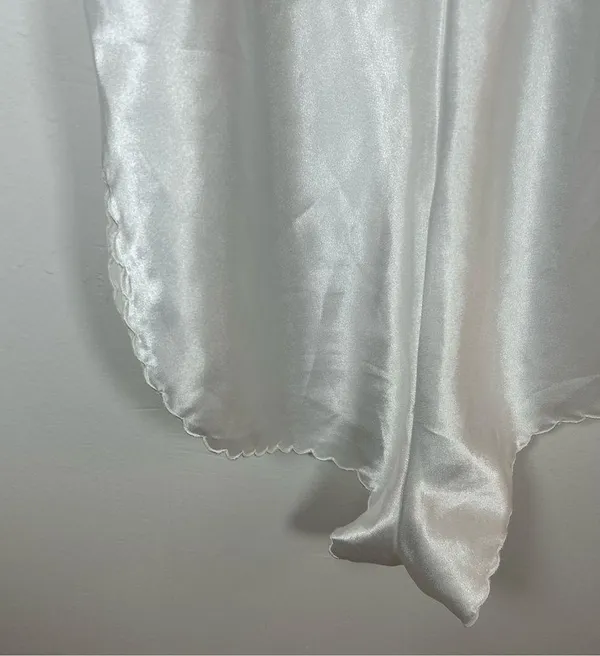 Vintage white lace embroidered bridal lingerie pajamas today tonight size small - Image 7
