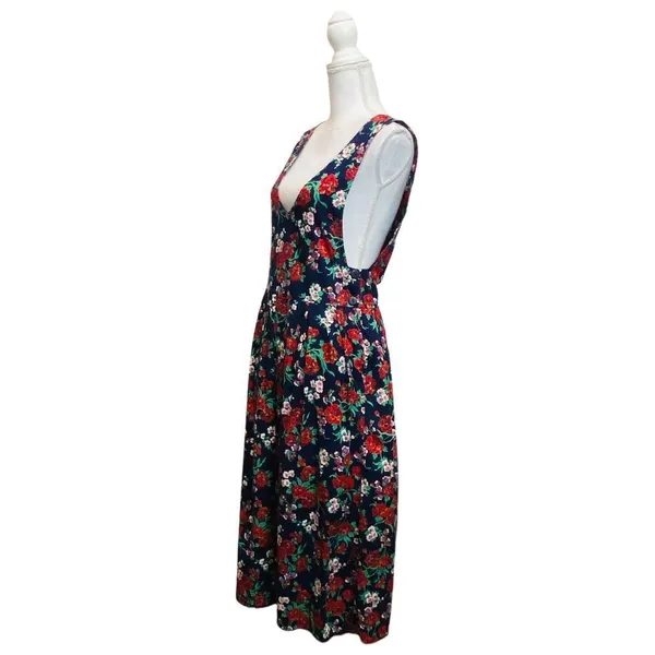 Vintage 80's‎ 90's Bryn Connelly 8 Floral Doilie Floral Print Cottage core Dress - Image 5