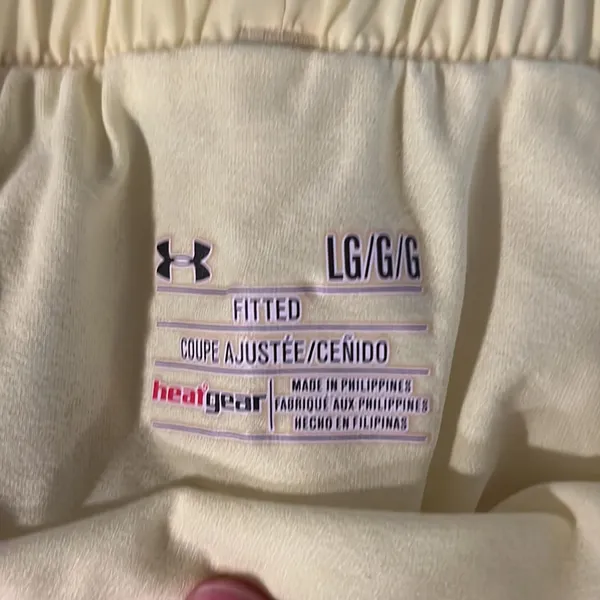 Under Armour fitted running‎ shorts with underwear, liner size large - Image 5