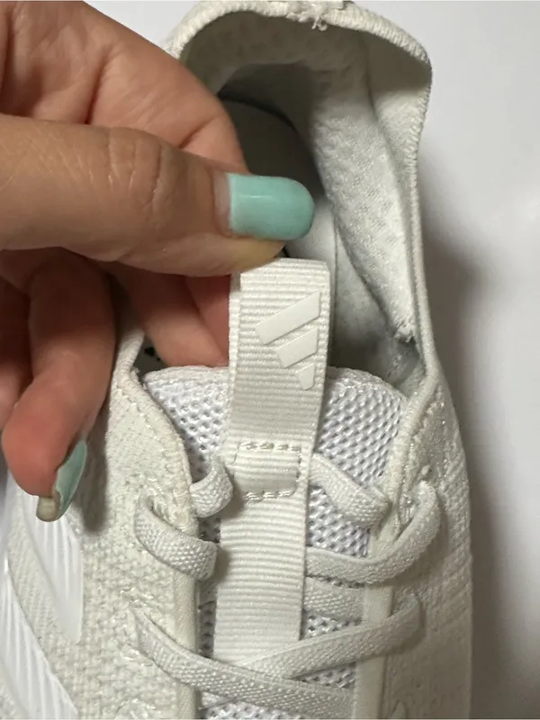 adidas Women’s White Knit Athletic Sneakers - Cloudfoam Flex - Image 5