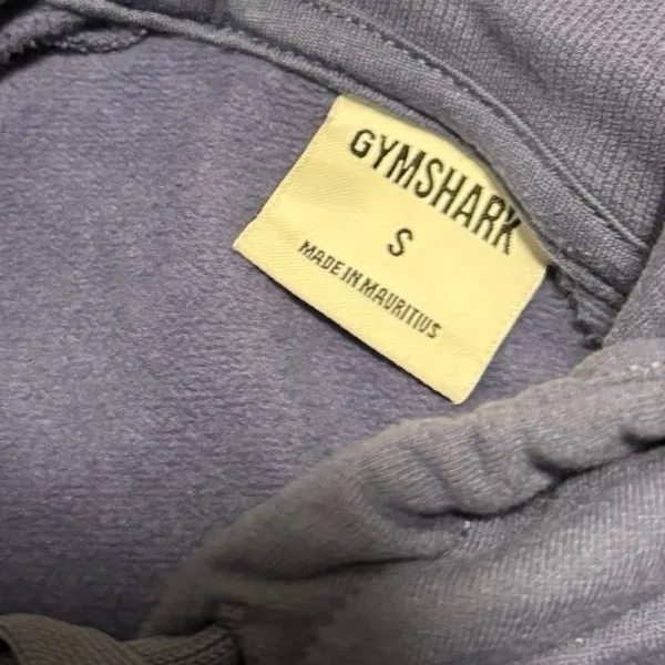 Gymshark Training Cropped Hoodie Royal Coastal Blue Small - Image 5