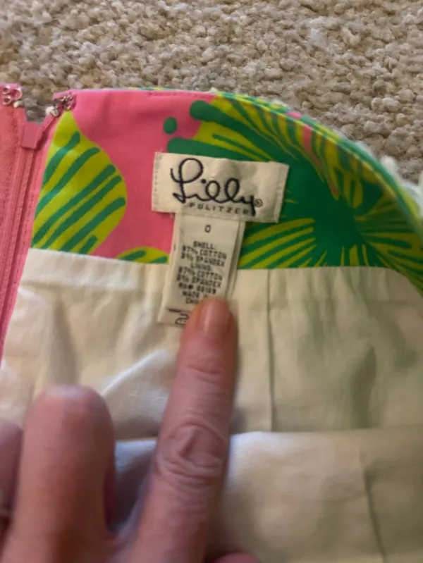 Lilly Pulitzer white label vintage lace skirt - Image 5