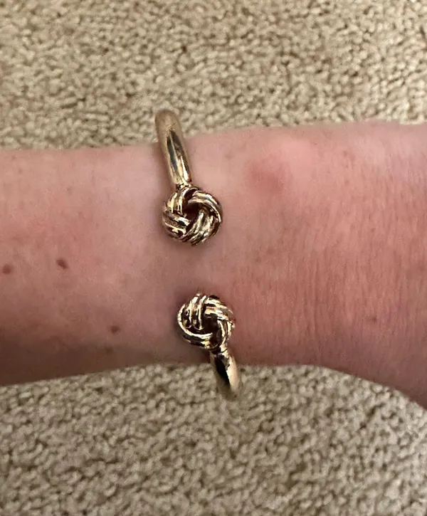 Gold Knot Bracelet Cuff - Image 3