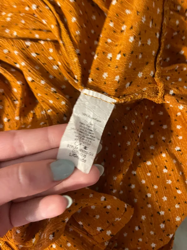 Dress Up Floral Orange Dress - Image 3