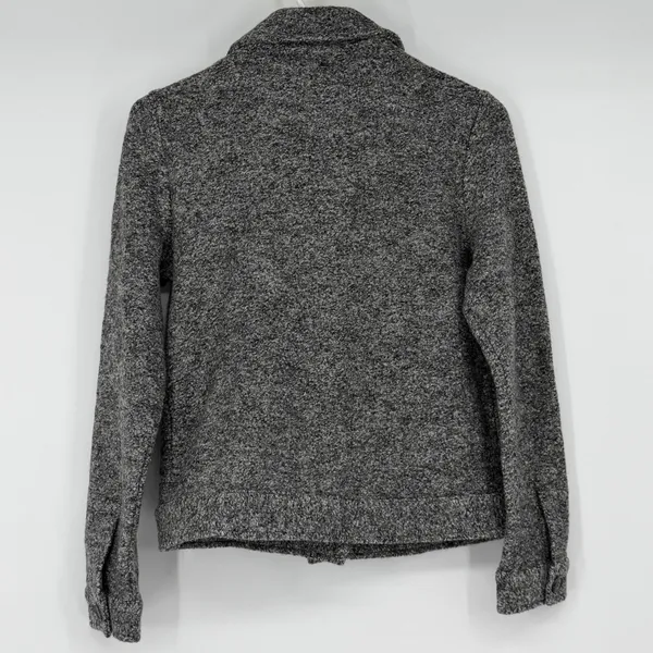 Cynthia Rowley Womens Gray Wool‎ Blend Button Front Knit Utility Jacket XS - Image 2