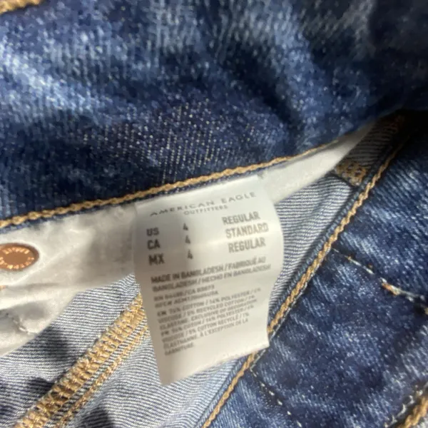 American Eagle Mom Jean 4 Stretch Crop Ankle Denim Mid Rise Trendy Y2K Summer‎ - Image 8