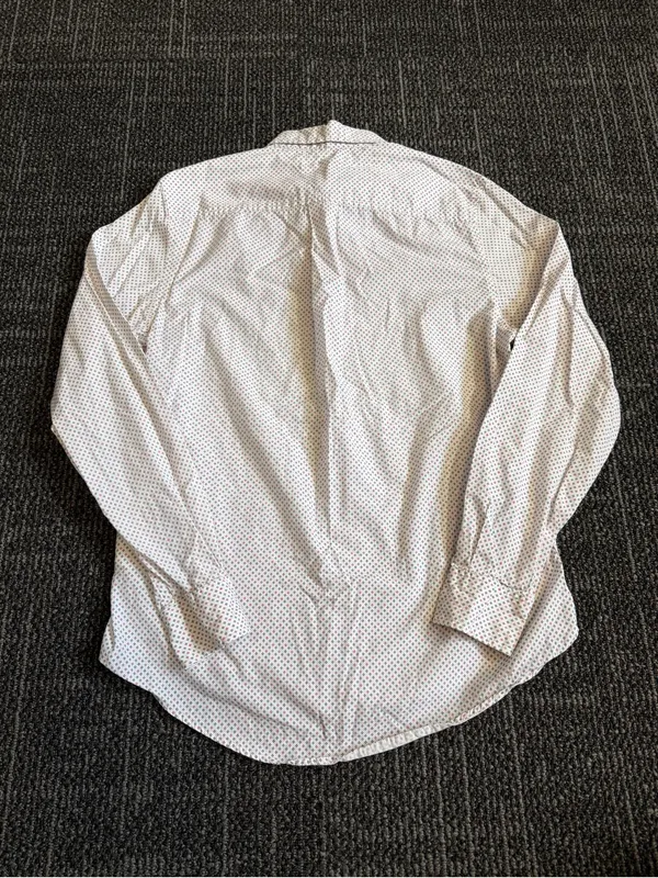 Tommy Hilfiger Long Sleeve Button Down Shirt White Patterned Print Womens Size S - Image 7