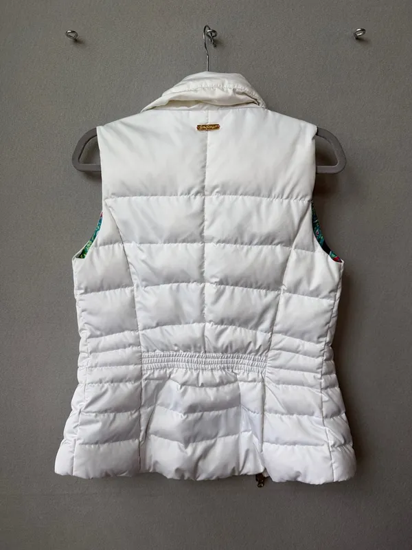 Lilly Pulitzer Floral-Lined down/feather filled White Quilted Vest - Image 5