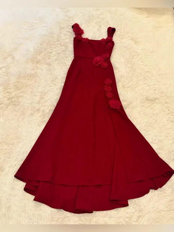NEW ELLIATT Evanora High-Low 3D floral rosette Gown sz XS - Image 6
