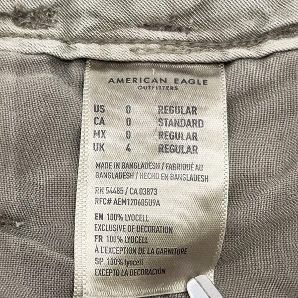 AEO Wide Leg Crop Pants Women Size 0 Indie Boho Earthy Utility Coastal Urban‎ - Image 8