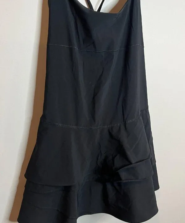 Offline Maggie Black Ruffle Workout Athletic Tennis Pickleball Dress - Image 4