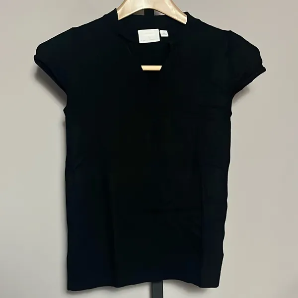 Anthropologie Etttwa Black Merino Wool Top - Image 4