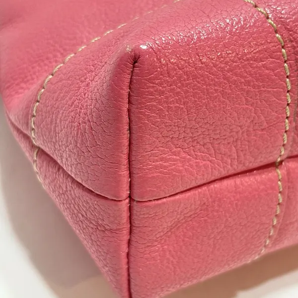 Dooney & Bourke Pink Pebbled Leather Small Shoulder Bag Purse Gold Logo Plate - Image 10
