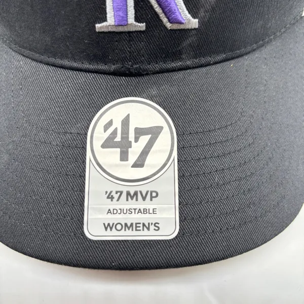 47 Brand NEW Colorado‎ Rockies Trucker Cap Womens Black Snapback Adjustable MVP Hat - Image 7