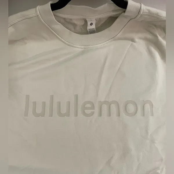 Lululemon NWT Perfectly Oversized Crewneck Sweatshirt Pullover Bone 6 graphic - Image 4