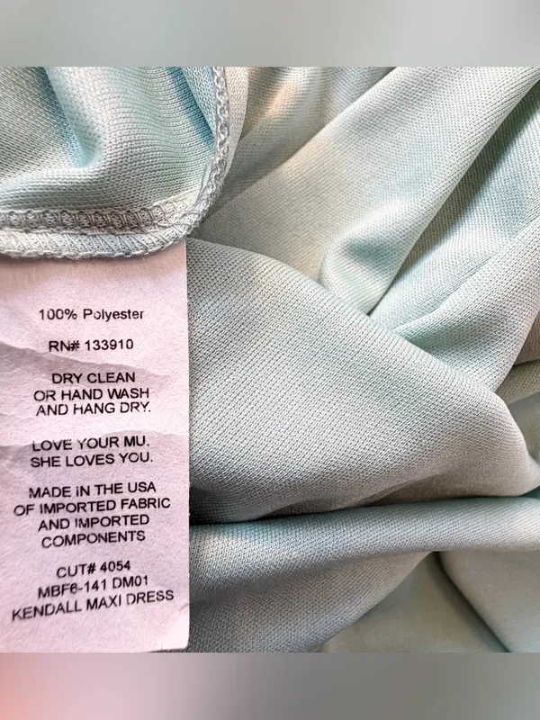SHOW ME YOUR MUMU Women’s Kendal Maxi V-neck Sleeveless Maxi Dress Sage Size S - Image 5