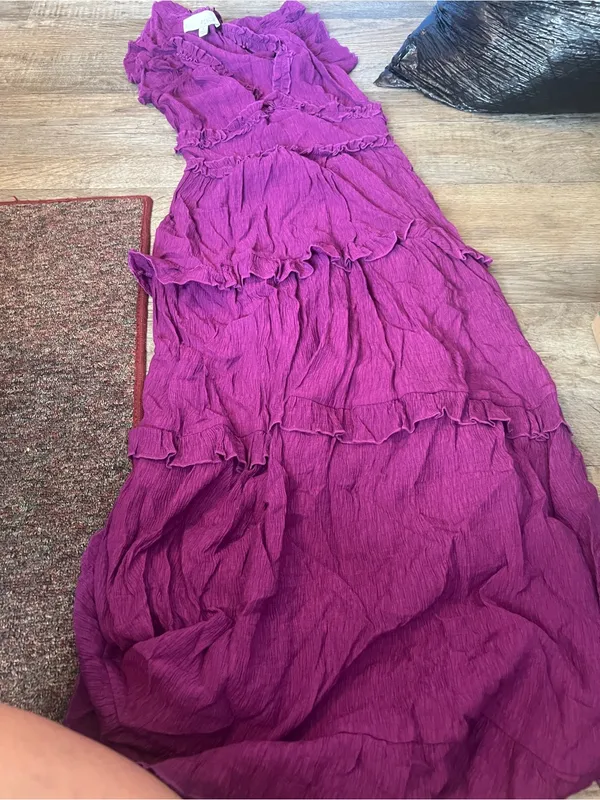 Pinch Purple Ruffle Tiered Maxi Dress - Women - Image 5