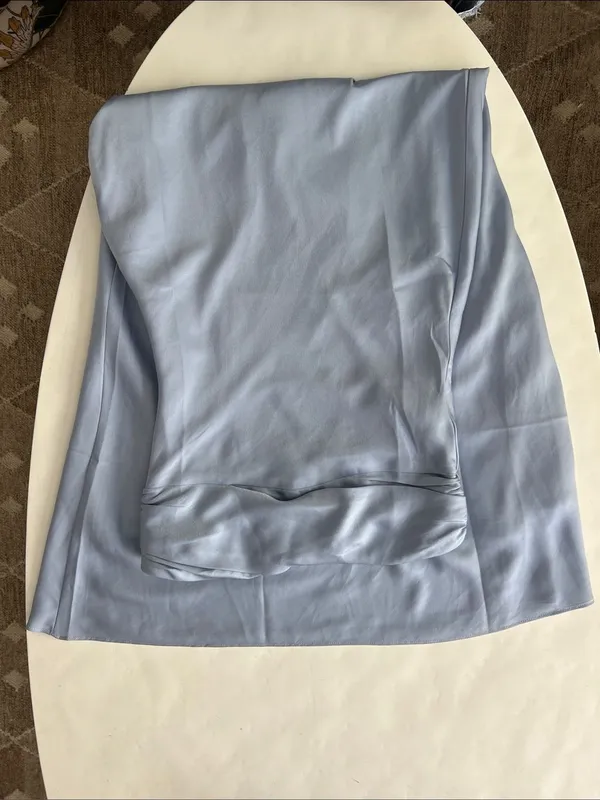 NIA Tana Strapless Dress in Pale Blue Medium $108 - Image 4