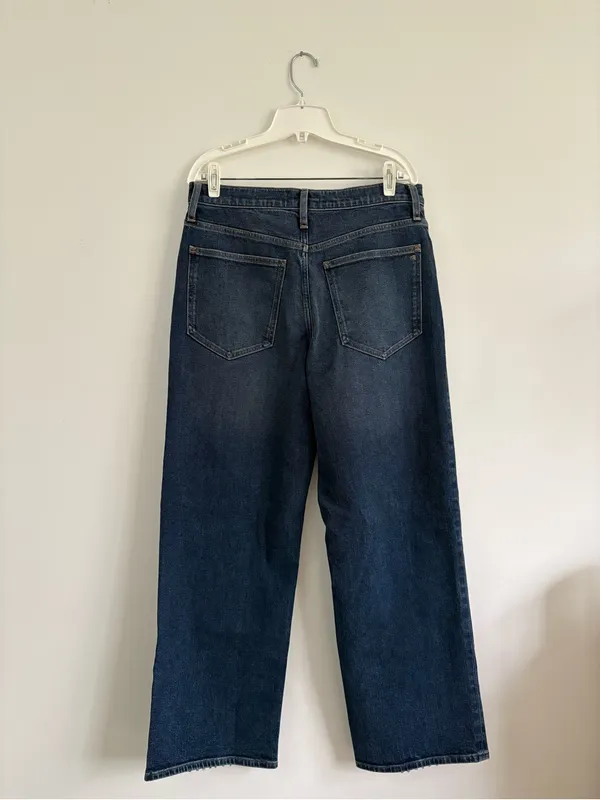 NWT Madewell The Perfect Vintage Wide Leg Crop Jean Midnight Waters Size 31 TALL - Image 6