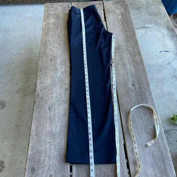 Greg Norman Womens Pants Size 4 Navy‎ Blue Basic Slacks Solid NEW - Image 8