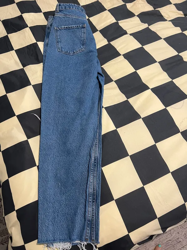 High Waisted Ripped Rigid Z1975 Mom Jeans - Image 12