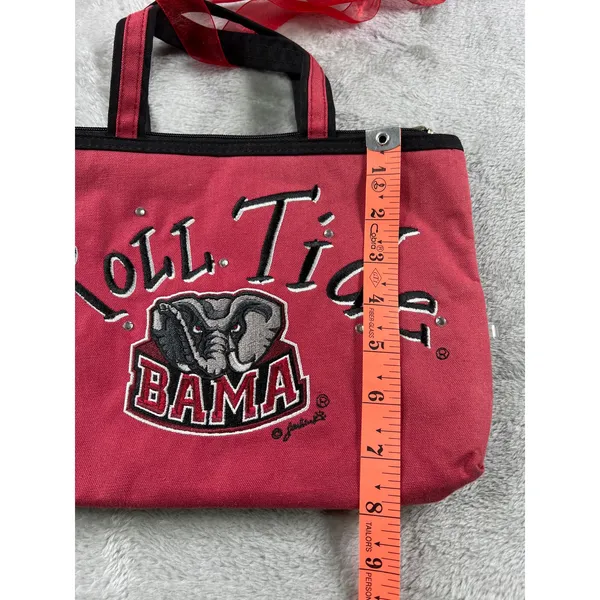Alabama Crimson Tide Roll Tide Small Red Canvas Tote Bag NCAA Bama Purse - Image 4