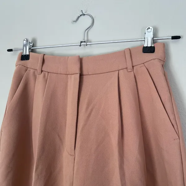 Abercrombie NEW Sloane Curve Love Tailored Pleated High Rise Wide Leg Trouser 26 - Image 3