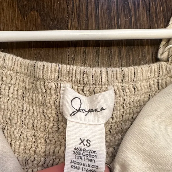 Women's Cream Jumpsuit Tan Size XS - Image 4