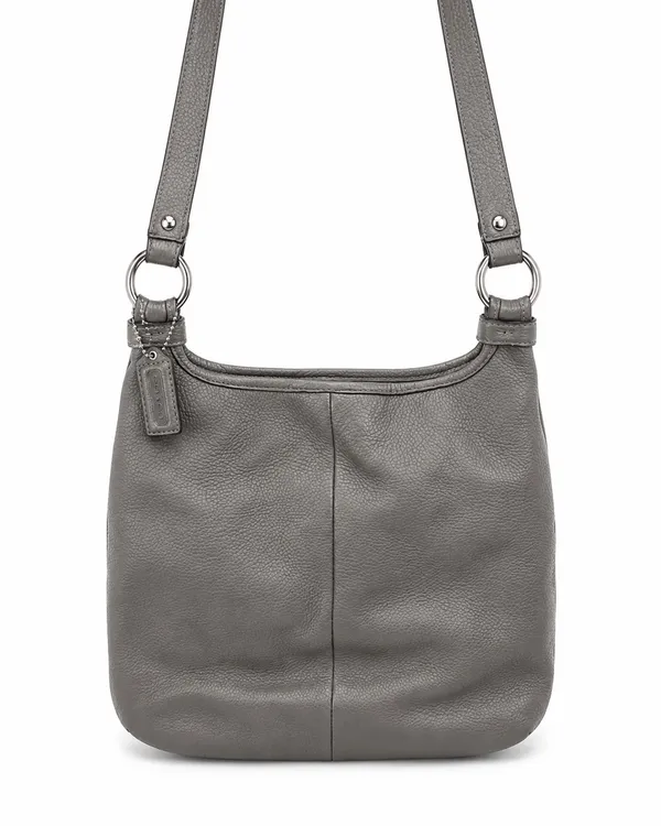 Coach Gray Silver Leather Bag - Image 2