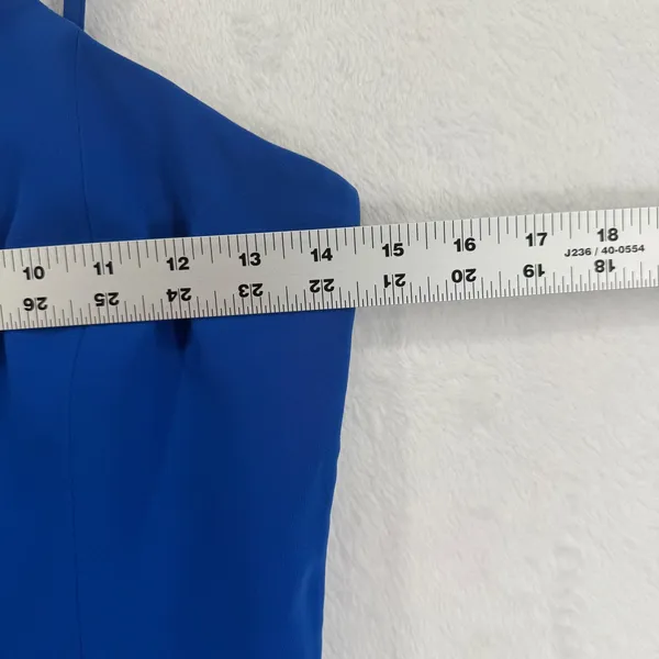 Amanda‎ Uprichard Odean New York Blue Dress Sleeveless Asymmetrical Mini Party S - Image 2